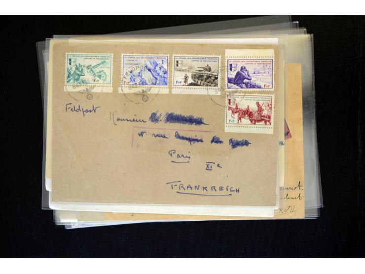 1854/1954 (ca.), etwa 80 Briefe, Karten und frankierte Zeitungen, dabei Flugpost, Krimkrieg, etc.