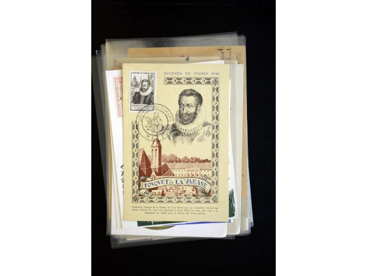 1854/1954 (ca.), etwa 80 Briefe, Karten und frankierte Zeitungen, dabei Flugpost, Krimkrieg, etc.