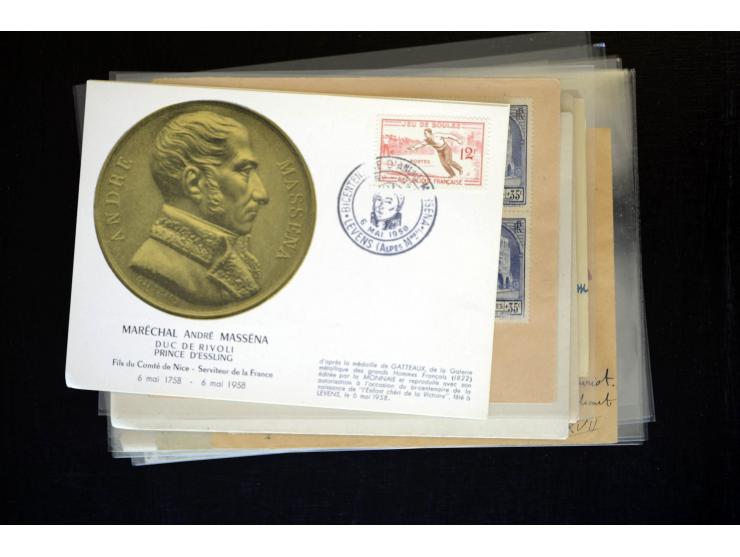 1854/1954 (ca.), etwa 80 Briefe, Karten und frankierte Zeitungen, dabei Flugpost, Krimkrieg, etc.