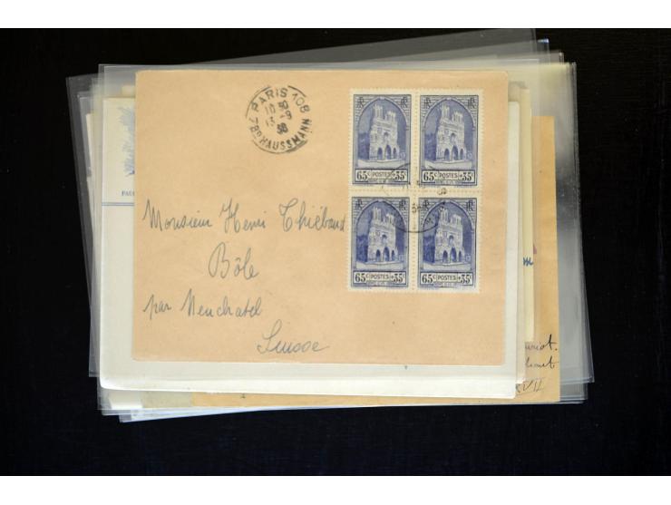 1854/1954 (ca.), etwa 80 Briefe, Karten und frankierte Zeitungen, dabei Flugpost, Krimkrieg, etc.