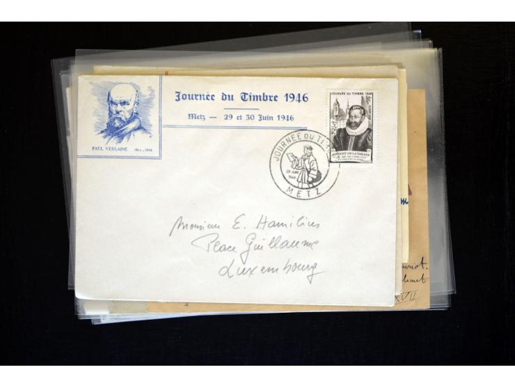 1854/1954 (ca.), etwa 80 Briefe, Karten und frankierte Zeitungen, dabei Flugpost, Krimkrieg, etc.