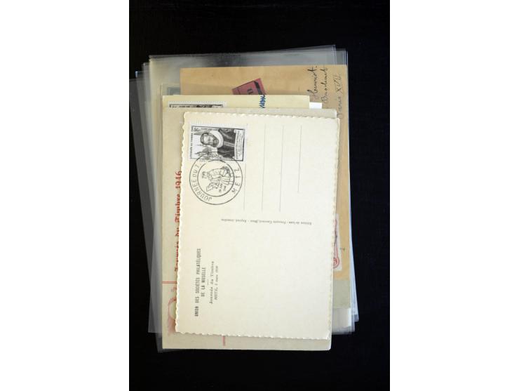 1854/1954 (ca.), etwa 80 Briefe, Karten und frankierte Zeitungen, dabei Flugpost, Krimkrieg, etc.