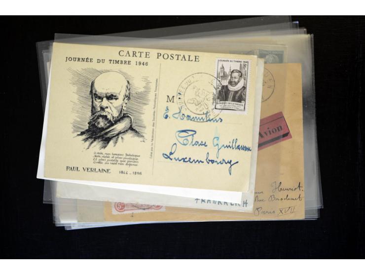 1854/1954 (ca.), etwa 80 Briefe, Karten und frankierte Zeitungen, dabei Flugpost, Krimkrieg, etc.
