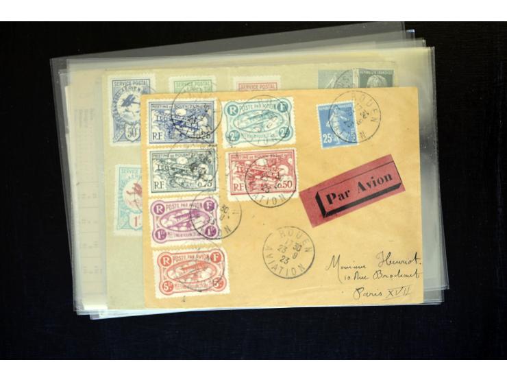 1854/1954 (ca.), etwa 80 Briefe, Karten und frankierte Zeitungen, dabei Flugpost, Krimkrieg, etc.
