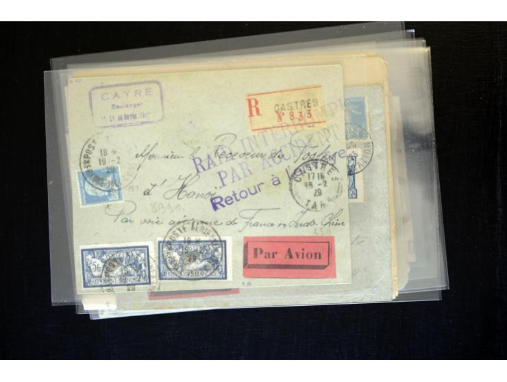 1854/1954 (ca.), etwa 80 Briefe, Karten und frankierte Zeitungen, dabei Flugpost, Krimkrieg, etc.