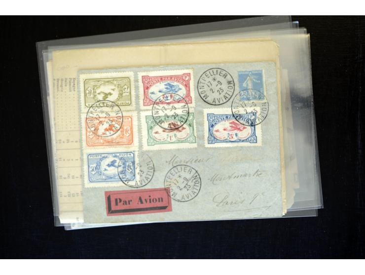 1854/1954 (ca.), etwa 80 Briefe, Karten und frankierte Zeitungen, dabei Flugpost, Krimkrieg, etc.
