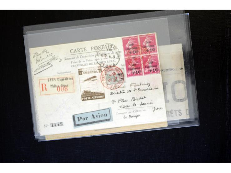 1854/1954 (ca.), etwa 80 Briefe, Karten und frankierte Zeitungen, dabei Flugpost, Krimkrieg, etc.