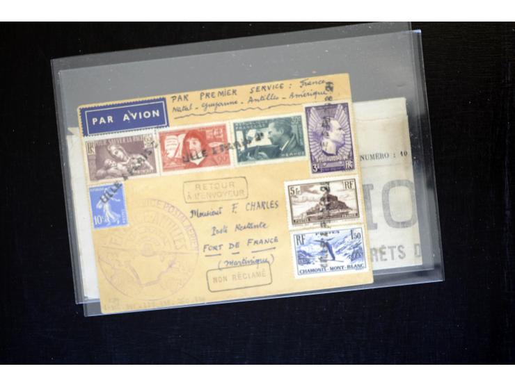 1854/1954 (ca.), etwa 80 Briefe, Karten und frankierte Zeitungen, dabei Flugpost, Krimkrieg, etc.