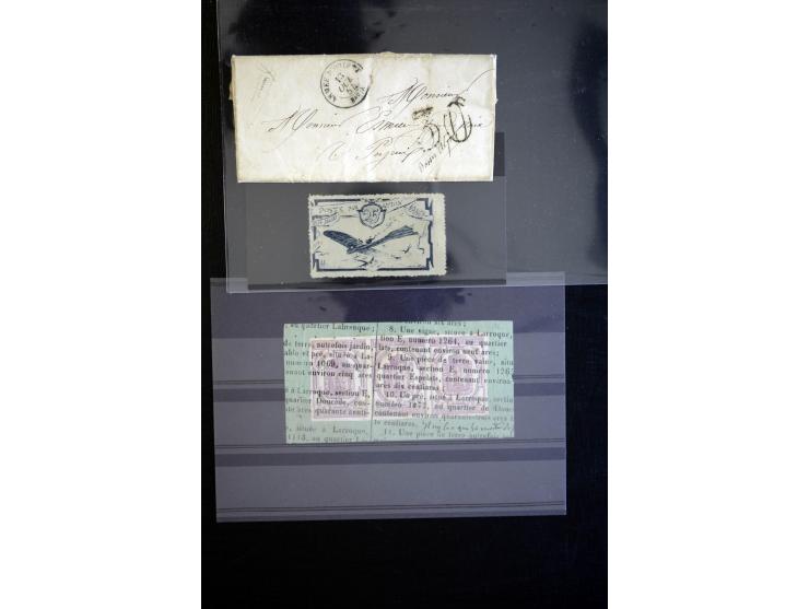 1854/1954 (ca.), etwa 80 Briefe, Karten und frankierte Zeitungen, dabei Flugpost, Krimkrieg, etc.