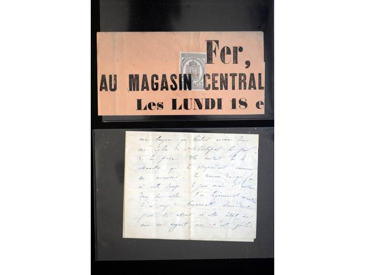 1854/1954 (ca.), etwa 80 Briefe, Karten und frankierte Zeitungen, dabei Flugpost, Krimkrieg, etc.