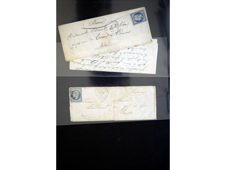 1854/1954 (ca.), etwa 80 Briefe, Karten und frankierte Zeitungen, dabei Flugpost, Krimkrieg, etc.
