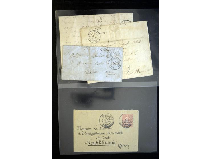 1854/1954 (ca.), etwa 80 Briefe, Karten und frankierte Zeitungen, dabei Flugpost, Krimkrieg, etc.