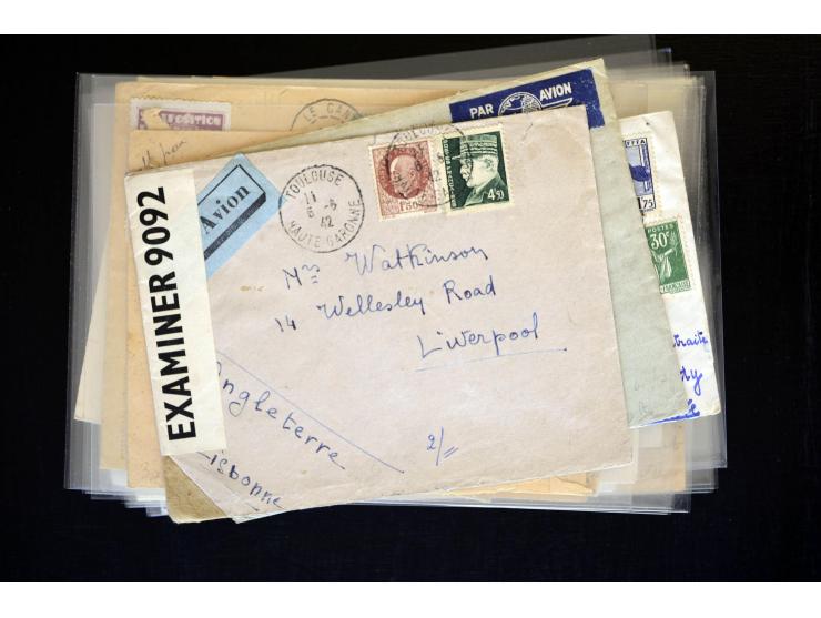 1854/1954 (ca.), etwa 80 Briefe, Karten und frankierte Zeitungen, dabei Flugpost, Krimkrieg, etc.