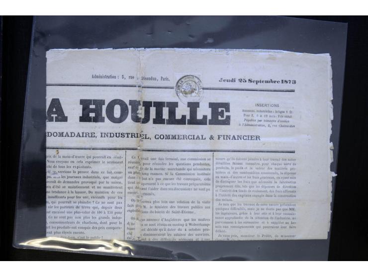 1860/1930 (ca.), Partie Briefe, Karten und 3 frankierte Zeitungen, meist vor 1880