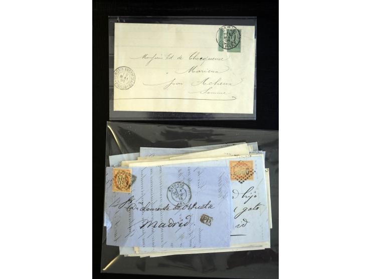 1860/1930 (ca.), Partie Briefe, Karten und 3 frankierte Zeitungen, meist vor 1880