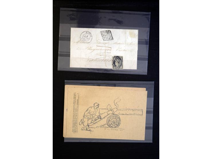 1860/1930 (ca.), Partie Briefe, Karten und 3 frankierte Zeitungen, meist vor 1880
