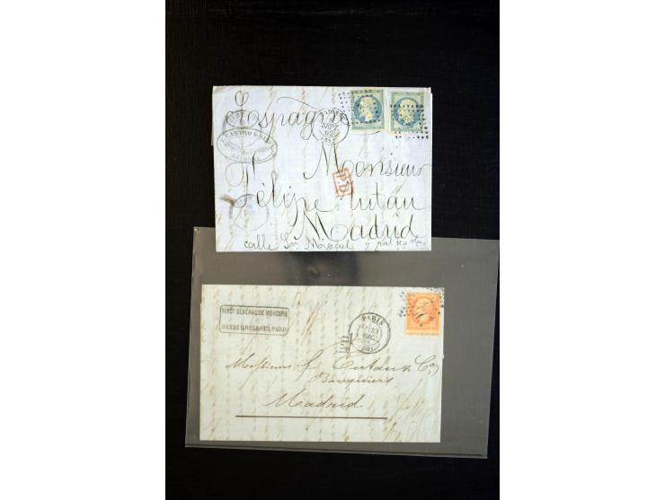 1860/1930 (ca.), Partie Briefe, Karten und 3 frankierte Zeitungen, meist vor 1880