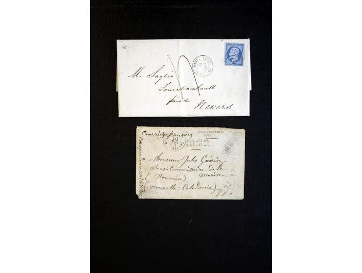 1860/1930 (ca.), Partie Briefe, Karten und 3 frankierte Zeitungen, meist vor 1880