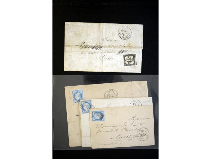 1860/1930 (ca.), Partie Briefe, Karten und 3 frankierte Zeitungen, meist vor 1880