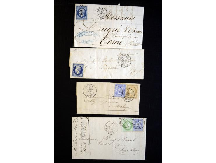 1860/1930 (ca.), Partie Briefe, Karten und 3 frankierte Zeitungen, meist vor 1880