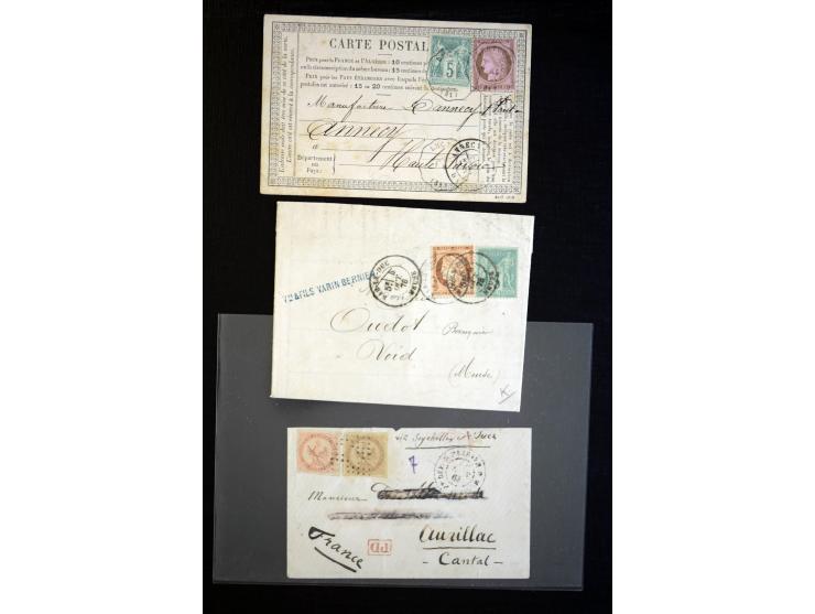 1860/1930 (ca.), Partie Briefe, Karten und 3 frankierte Zeitungen, meist vor 1880