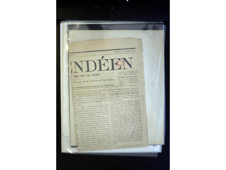 1860/1930 (ca.), Partie Briefe, Karten und 3 frankierte Zeitungen, meist vor 1880
