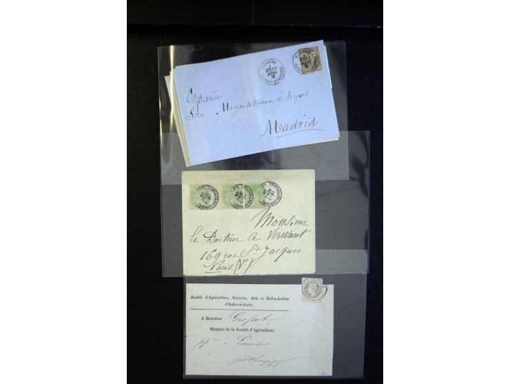 1860/1930 (ca.), Partie Briefe, Karten und 3 frankierte Zeitungen, meist vor 1880