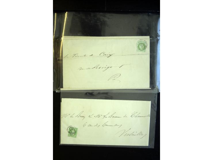 1860/1930 (ca.), Partie Briefe, Karten und 3 frankierte Zeitungen, meist vor 1880