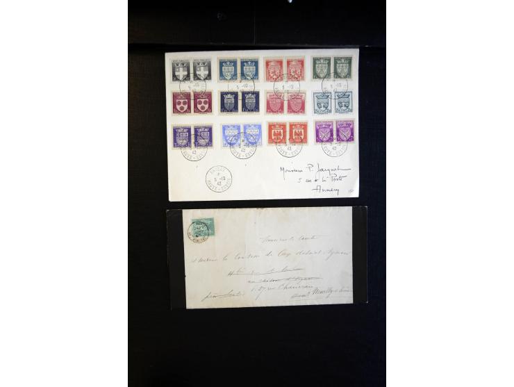 1860/1930 (ca.), Partie Briefe, Karten und 3 frankierte Zeitungen, meist vor 1880