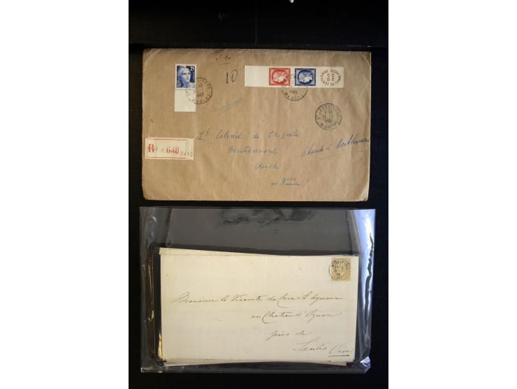1860/1930 (ca.), Partie Briefe, Karten und 3 frankierte Zeitungen, meist vor 1880