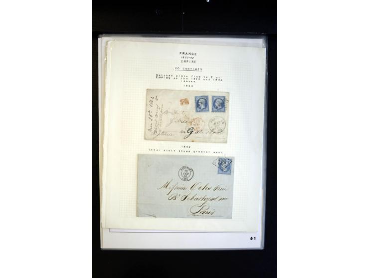 1860/1930 (ca.), Partie Briefe, Karten und 3 frankierte Zeitungen, meist vor 1880