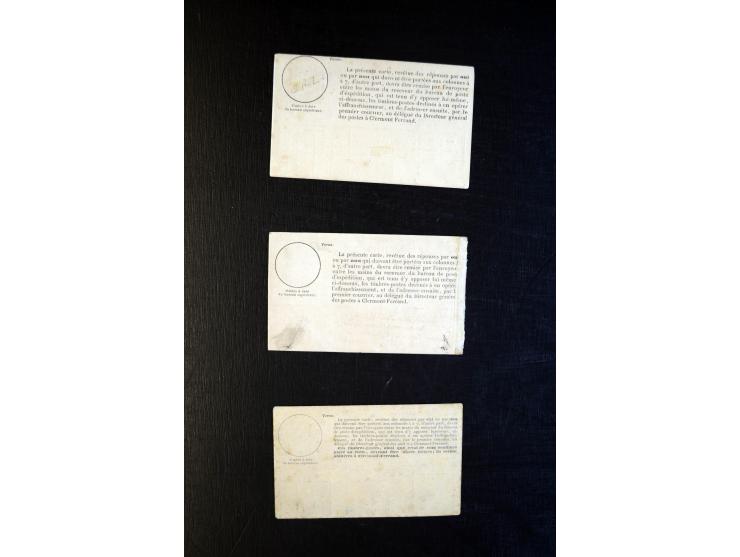 1870/71, Ballon monté, interessante Partie mit diversen Briefen (teils ohne Marken) sowie Zeitungen, Stiche, etc.