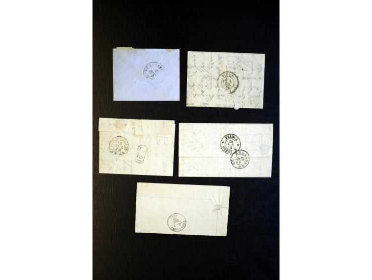 1870/71, Ballon monté, interessante Partie mit diversen Briefen (teils ohne Marken) sowie Zeitungen, Stiche, etc.