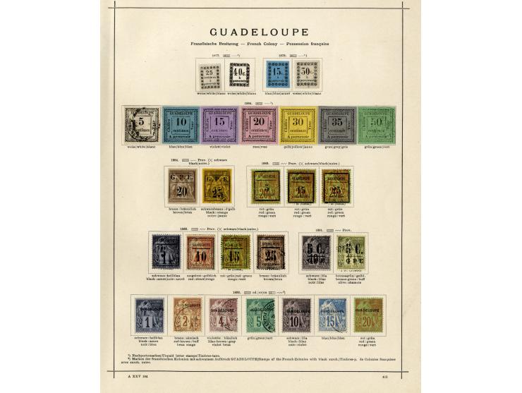1885/1915 (ca.), ungebrauchte und gestempelte alte Sammlung mit vielen besseren Werten und kpl. Ausgaben, einiges etwas hafte