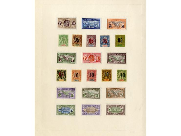 1885/1915 (ca.), ungebrauchte und gestempelte alte Sammlung mit vielen besseren Werten und kpl. Ausgaben, einiges etwas hafte
