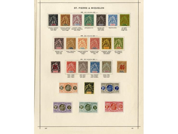 1885/1915 (ca.), ungebrauchte und gestempelte alte Sammlung mit vielen besseren Werten und kpl. Ausgaben, einiges etwas hafte