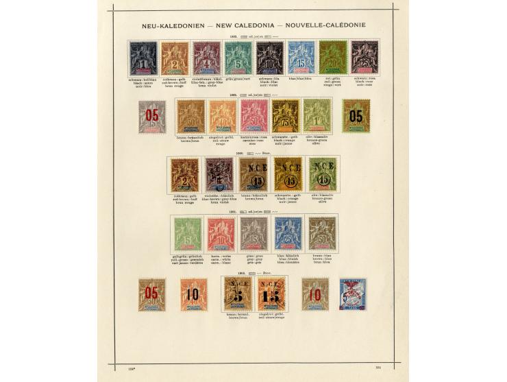 1885/1915 (ca.), ungebrauchte und gestempelte alte Sammlung mit vielen besseren Werten und kpl. Ausgaben, einiges etwas hafte