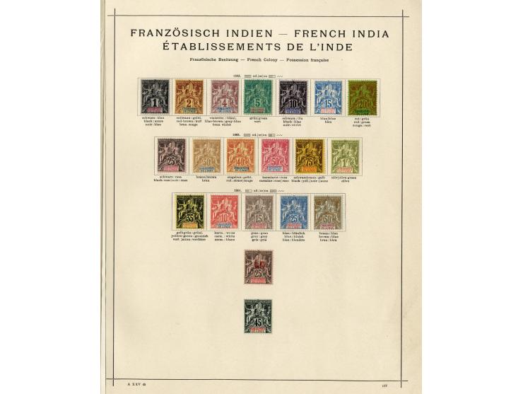 1885/1915 (ca.), ungebrauchte und gestempelte alte Sammlung mit vielen besseren Werten und kpl. Ausgaben, einiges etwas hafte