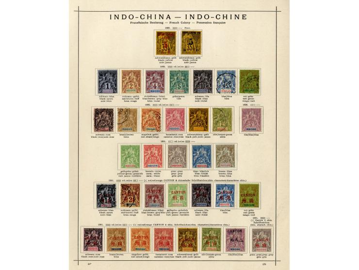 1885/1915 (ca.), ungebrauchte und gestempelte alte Sammlung mit vielen besseren Werten und kpl. Ausgaben, einiges etwas hafte
