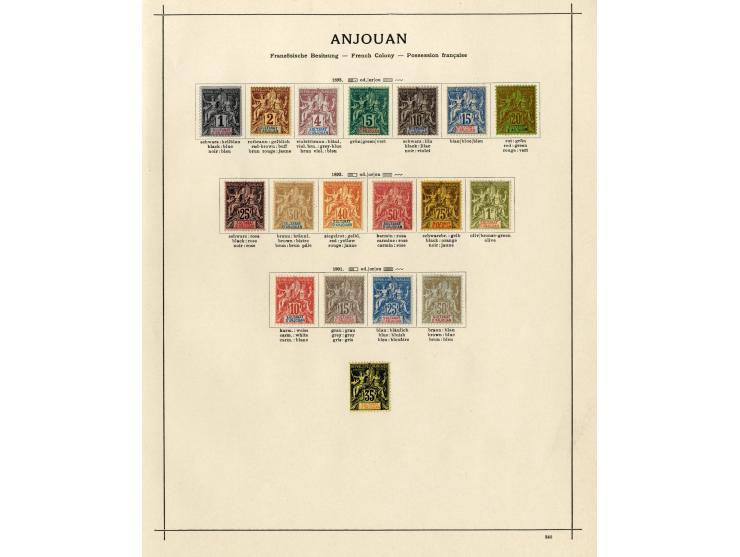 1885/1915 (ca.), ungebrauchte und gestempelte alte Sammlung mit vielen besseren Werten und kpl. Ausgaben, einiges etwas hafte
