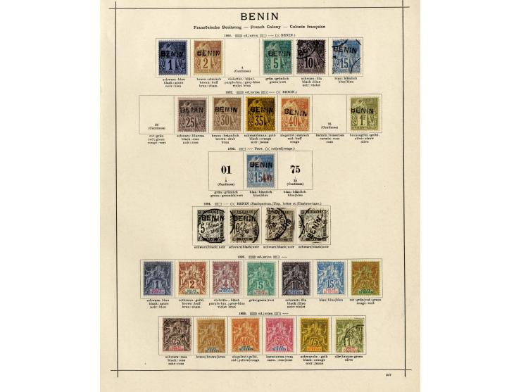 1885/1915 (ca.), ungebrauchte und gestempelte alte Sammlung mit vielen besseren Werten und kpl. Ausgaben, einiges etwas hafte