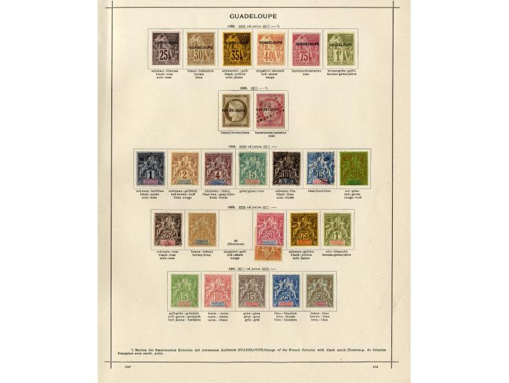 1885/1915 (ca.), ungebrauchte und gestempelte alte Sammlung mit vielen besseren Werten und kpl. Ausgaben, einiges etwas hafte
