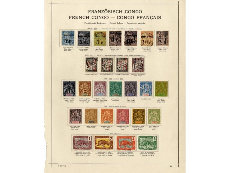 1885/1915 (ca.), ungebrauchte und gestempelte alte Sammlung mit vielen besseren Werten und kpl. Ausgaben, einiges etwas hafte