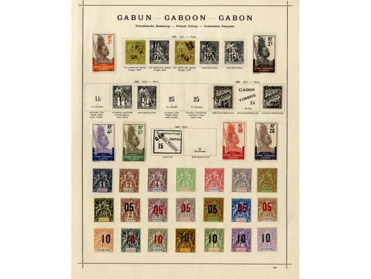 1885/1915 (ca.), ungebrauchte und gestempelte alte Sammlung mit vielen besseren Werten und kpl. Ausgaben, einiges etwas hafte