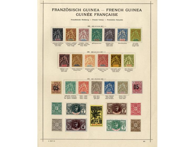 1885/1915 (ca.), ungebrauchte und gestempelte alte Sammlung mit vielen besseren Werten und kpl. Ausgaben, einiges etwas hafte
