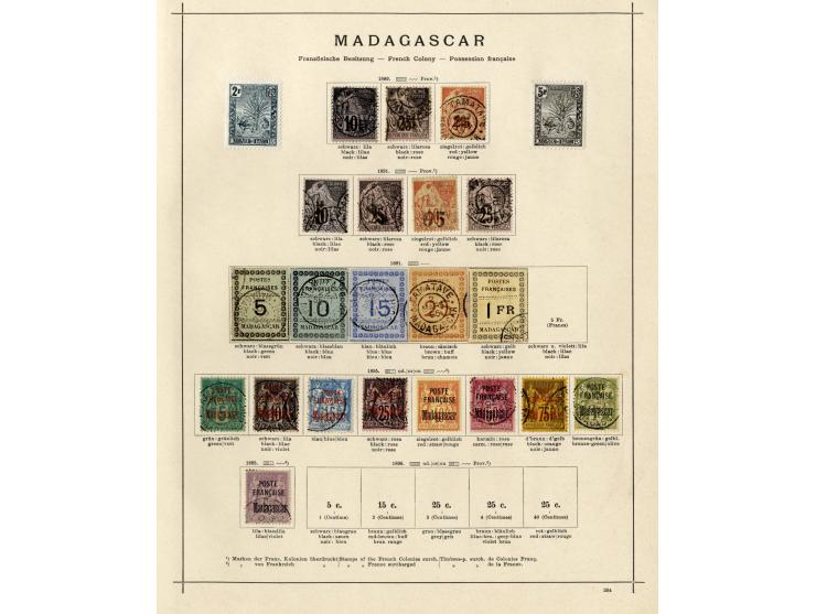 1885/1915 (ca.), ungebrauchte und gestempelte alte Sammlung mit vielen besseren Werten und kpl. Ausgaben, einiges etwas hafte