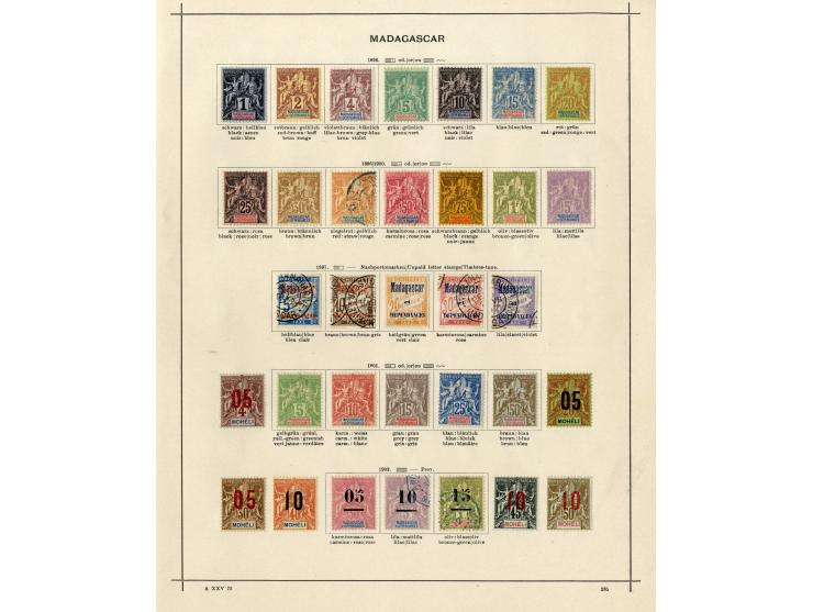 1885/1915 (ca.), ungebrauchte und gestempelte alte Sammlung mit vielen besseren Werten und kpl. Ausgaben, einiges etwas hafte
