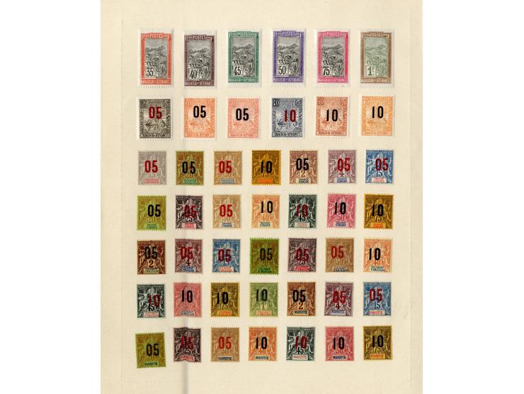 1885/1915 (ca.), ungebrauchte und gestempelte alte Sammlung mit vielen besseren Werten und kpl. Ausgaben, einiges etwas hafte