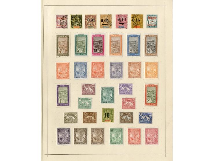 1885/1915 (ca.), ungebrauchte und gestempelte alte Sammlung mit vielen besseren Werten und kpl. Ausgaben, einiges etwas hafte
