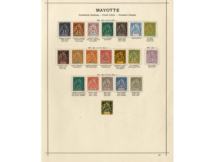 1885/1915 (ca.), ungebrauchte und gestempelte alte Sammlung mit vielen besseren Werten und kpl. Ausgaben, einiges etwas hafte